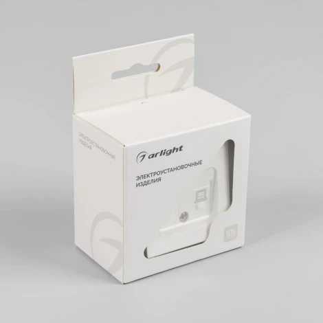 Механизм компьютерной розетки двойной SCT-MPC2-PL-WH-V (RJ-45, CAT6) (Arlight) 049854