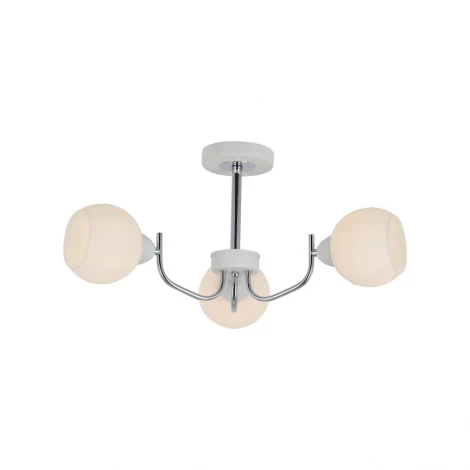 Потолочная люстра на штанге Lumion Bliss 5641/3C белый, хром E27 3*60W 220V
