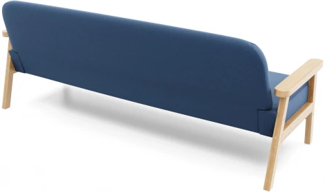 Диван Arsko прямой Флори Б береза велюр голубой