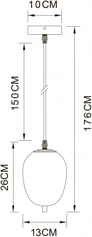 Подвесной светильник Arte Lamp Freddie A2232SP-1PB