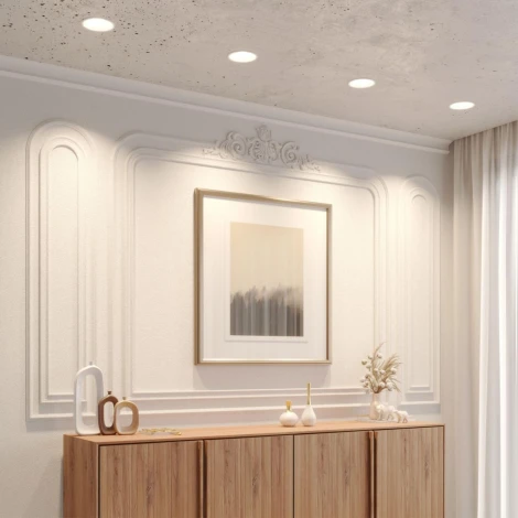 Встраиваемый светильник светодиодный Novotech Solis 359859 белый с переключателем цв. температуры и угла рассеивания IP44 LED 18W 220V 2700К\3200К\4000К