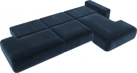 Диван угловой Лига-036 НПБ Модерн Лонг правый угол Лига Диванов (Велюр) арт.127756