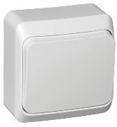 Выключатель накладной одноклавишный (белый) Systeme Electric Этюд KA10-001B