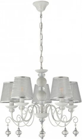 Подвесная люстра Arte Milano AM347620 347620/5 WT+SL (220V, подвески, на цепи)