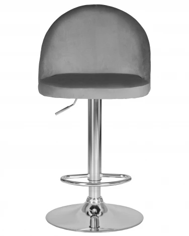 Стул барный DOBRIN MILANA (серый велюр (MJ9-75))