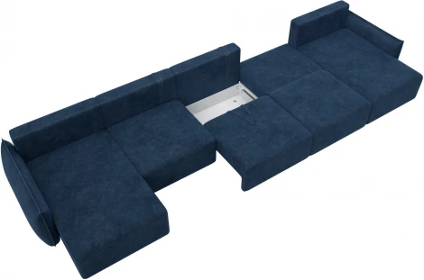 Диван п-образный Лига-051 НПБ МегаЛонг Лига Диванов (Велюр) арт.128746