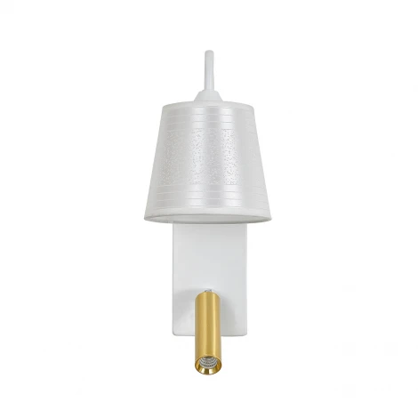Бра с спотом и выключателем Escada Comfy 598/1A White/Brass (220V)