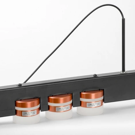 Подвесной светильник со спотами Lussole Gilbert LSP-7173 (LED, 220V, на тросе)