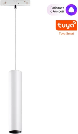 Трековый светильник низковольтный диммируемый Novotech Flum 359499 SHINO белый 12W 48V 3000-6500K (LED, круглые)