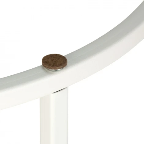 Стол журнальный МеталлАрт М001 черный мрамор/белый Mebelik 009485