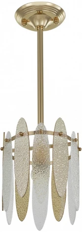 Подвесная люстра хрустальная на штанге Arte Milano Sorrento-4309 374309/1/350/190 GD (220V)