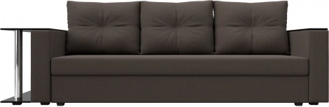 Диван прямой Атланта Лайт со столом слева Лига Диванов (Рогожка) арт.126161L