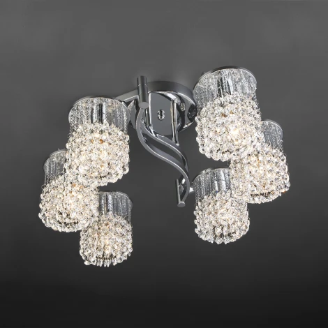 Потолочная люстра Eurosvet 3222 3222/6 хром Strotskis
