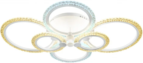Потолочная люстра ярусная Ambrella Acrylica FA4065 (регулировка яркости, LED, 220V, пульт управления, кольцо)