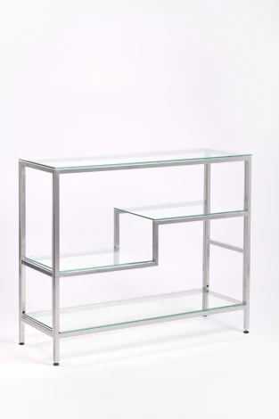 Консольный стол AllConsoles 1011-CS clear серебряный