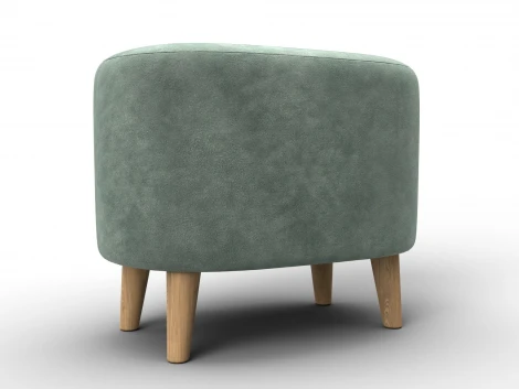 Пуф 003 (ДСП,Фанера/Дерево/Велюр/Зеленый) Лига Диванов 132497