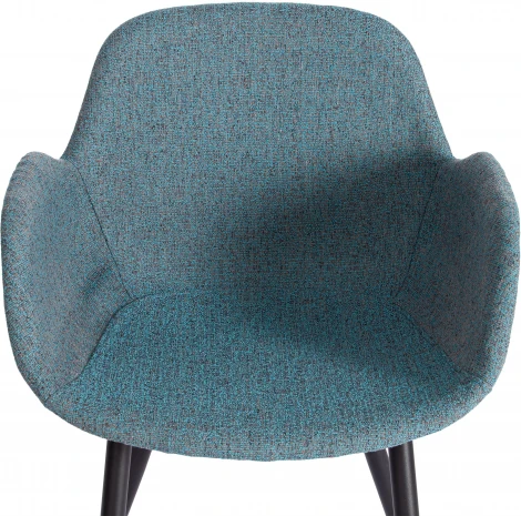 Обеденный стул Tetchair VALENTINO (Металл,Экокожа,Ткань/Серый)