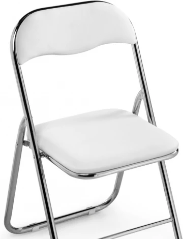 Стул Woodville на металлокаркасе Fold 1 складной white / chrome 15480