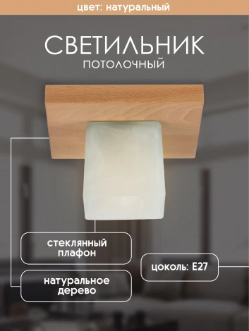 Потолочный светильник прямоугольный Мелодия Света SS1N 000036807