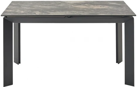 Стол M-City CREMONA 140 KL-176, итальянская керамика/ черный каркас