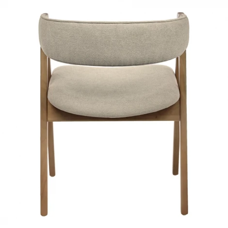 Стул Alan латте букле с ножками цвета орех Bradex Home арт.RF 0818