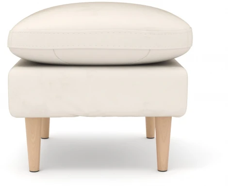 Пуф Arsko Корс молочный велюр