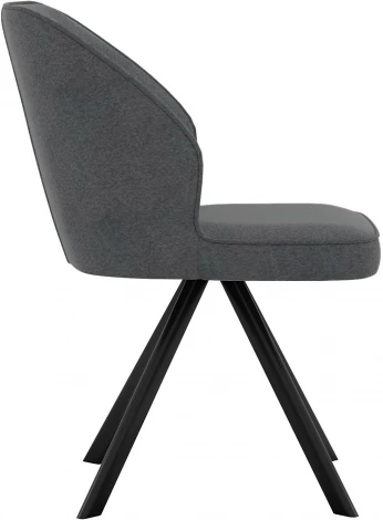 Стул DikLine 233 поворотный NS13 GRAPHITE, ножки черные арт.00-00074668