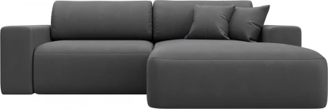 Диван угловой Лига-036 НПБ Классик правый угол Лига Диванов (Замша) арт.127741