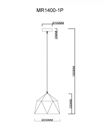 Подвесной светильник MyFar Brigitte MR1400-1P (220V)