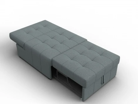 Кресло-кровать Лига-107 (80) (ЛДСП,Брус,Фанера,Рогожка/Серый) Лига Диванов 134892