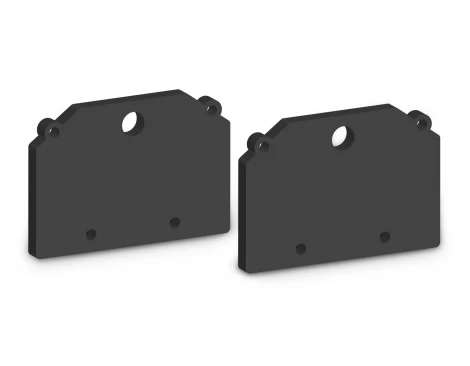 Комплект заглушек для шинопровода в натяжной потолок черный 2шт Ambrella Magnetic Ultra slim 26 48В GV1176