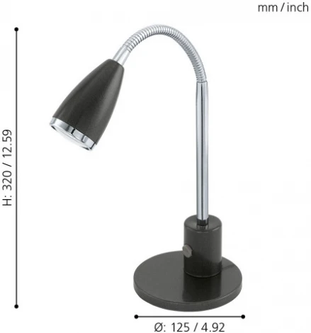 Интерьерная настольная лампа Eglo Fox 92873 (для детской, 220V, выключатель)