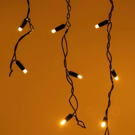 Светодиодная гирлянда ARD-EDGE-CLASSIC-2400x600-BLACK-88LED-FLASH Warm/Warm (230V, 6W) (IP65)