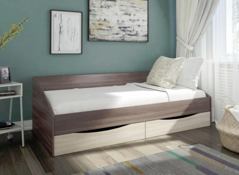 Подростковая кровать Woodville Классика шимо темный / шимо светлый 497527