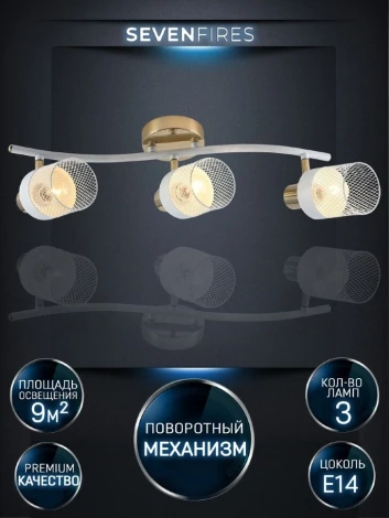Спот Seven Fires Felikian SF4704/3C-FGD-WT