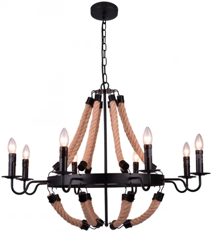 Подвесная люстра Arte Lamp Marsiglia A8956LM-8BK