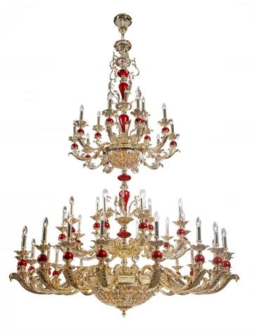 Подвесная большая люстра Dio D'Arte Grande E 1.1.50 CG (220V, подсвечник, свеча)