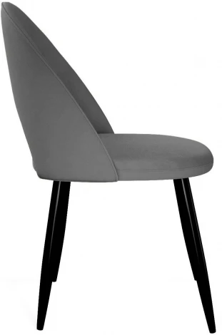 Стул DikLine 283 поворотный C56 серый, ножки черные арт.00-00073778