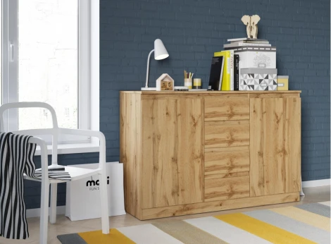 Комод Woodville Рунтроп Т-4 дуб вотан 507437