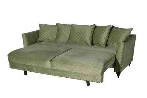 Диван Sorrento 230M трехм.раск,велюр оливковый Colt1002-OLIV 230*101*86 Garda Decor