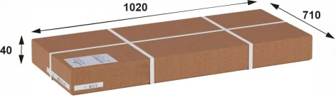 Зеркало навесное Берже 23 слоновая кость 97 см х 67 см Mebelik арт.008691