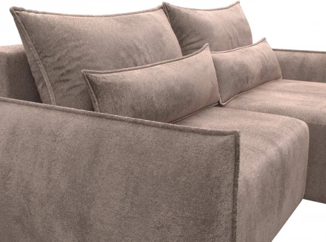 Диван угловой Лига-051 НПБ угол универсальный Лига Диванов (Велюр) арт.128652