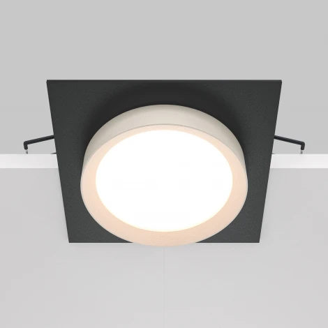 Встраиваемый светильник Hoop GX53 1x15Вт Maytoni Technical DL086-GX53-SQ-BW (220V, круглые)