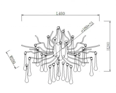 Бра "Капли" Garda Decor 8015 86-80153