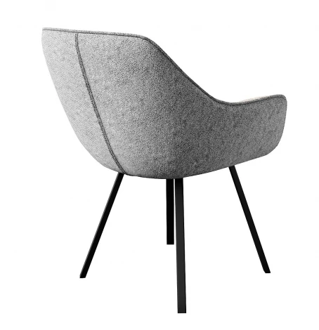 Стул DikLine 252 М поворотный, NS10 GREY, ножки черные арт.00-00073387