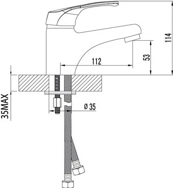 Смеситель Lemark Omega LM3106C для раковины