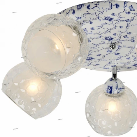 Потолочная люстра IDLamp Zeta 876/5PF-Whiteblue