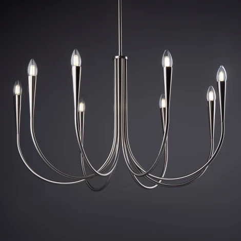 Потолочная люстра на штанге Freya Branches FR5253PL-08N (220V, свеча)