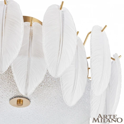 Потолочная люстра на штанге Arte Milano Rim 315009/D400 BS (220V, перо)