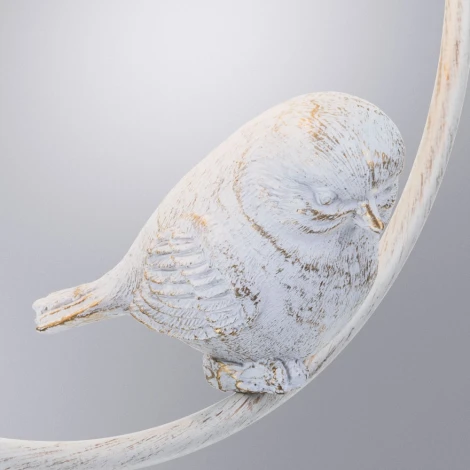 Подвесной светильник Arte Lamp Gemelli A2150SP-1WG (220V, на проводе, шар, кольцо, птички)